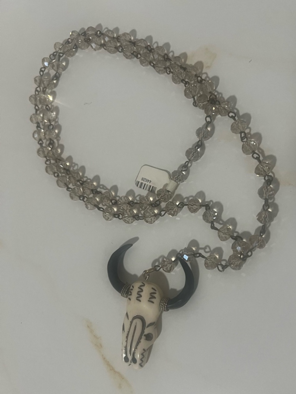Crystal bead necklace